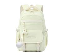 FANDARE Children Backpack for School, Cute Elementary School Bag, Teens Bookbag with Large Capacity for Preschool (3-12 Years Old) Boys & Girls with Plush Decor Daypacks Mint Green