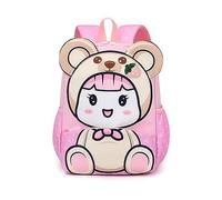 FANDARE Children Backpack School Bag Preschool Backpack Cute Cartoon Schoolbag Children's School Bags Bookbag for Girls Boys Daughter Son Outing Daypacks Waterproof Nylon Pink