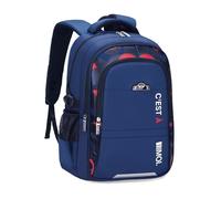 FANDARE Children's Backpacks Elementary Middle High School Students Bag with Reflective Strips Bookbag Boys Youth Backpack Men Laptop Daypacks Teens Rucksacks Travel Casual Daypack Blue Red