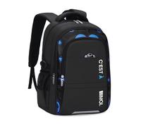 FANDARE Children's Backpacks Elementary Middle High School Students Bag with Reflective Strips Bookbag Boys Youth Backpack Men Laptop Daypacks Teens Rucksacks Travel Casual Daypack Black Blue