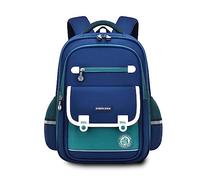 FANDARE Children's School Bags for Girls Boys Elementary School Bags Teens British-Style Backpacks Primary Middle School Bag for 4-9 Grade Student Bookbags Daughter Son Travel Daypacks Blue Green L