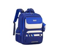 FANDARE Children's School Bags for Girls Boys Elementary School Bags Teens British-Style Backpacks Primary Middle School Bag for 4-9 Grade for School or Travel with Multiple Compartments Blue