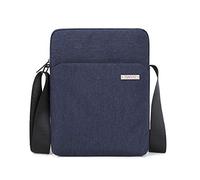 FANDARE Classic Messenger Bag Shoulder Bag Men's Bag Crossbody Bag for Work Business Office College Travel with Earphone Hole Lightweight Satchel Bag Daily Use Crossover Pack Waterproof Polyester Blue