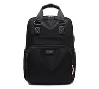 FANDARE College Backpack Teens School Bag Casual Daypacks with USB Charging Port Girl Boy Laptop Bag fit 15.6 inch Notebook Outing Travel Picnic Sports Hiking Commute Rucksack Waterproof Black