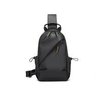 FANDARE Crossbody Bag for Men Women Lightweight Sling Bag with Adjustable Strap Multi Pocket Unisex Casual Daypack Travel Shoulder Handbag for Daily Commute Shopping Walking Black