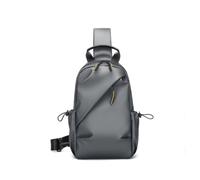 FANDARE Crossbody Bag for Men Women Lightweight Sling Bag with Adjustable Strap Multi Pocket Unisex Casual Daypack Travel Shoulder Handbag for Daily Commute Shopping Walking Gray