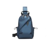 FANDARE Crossbody Bag for Men Women Lightweight Sling Bag with Adjustable Strap Multi Pocket Unisex Casual Daypack Travel Shoulder Handbag for Daily Commute Shopping Walking Blue