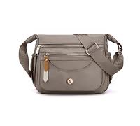 FANDARE Crossbody Bags for Women Ultra-Light Shoulder Bag Ladies Handbag with Adjustable Wide Strap Hobos & Shoulder Bags Satchels for Outdoors Workout Travel Shopping Messenger Bag Daily Use Gray