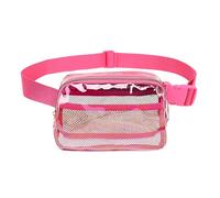 FANDARE Crossbody Fanny Pack for Women Men Transparent Waist Packs Belt Bag Bum Sling Bag for Enjoy Sports Workout Traveling Running Workout Dog Outdoors Hands-Free Wallets Waist Pack Phone Bag