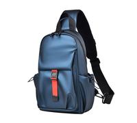 FANDARE Crossbody Small Sling Backpack Sling Bag for Men Chest Messenger Pack Shoulder Carry Pouch Body Wallet Waterproof Waist Pack for Hiking Running Cycling Outdoor Travel Sport Daypacks Blue