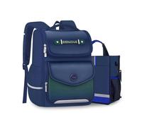 FANDARE Cute Children's Backpacks for Boys Girls Kids Bookbag for Elementary Student School Bag with Crossbody Shoulder Handbag Bookbag Travel Casual Daypacks for 3-6 Grades Backpack Green