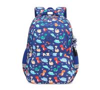 FANDARE Dinosaur Children Backpack Kids Backpacks for Primary School Kids Student Backpack Bookbags for Boys Girls Backpack School Bag with Reflective Strips Casual Daypack Blue
