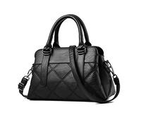FANDARE Elegant Handbag Womens Crossbody Bag Ladies Shoulder Bag Waterproof Daily Purse Satchel Bag for Girl Work Travel Shopping Party Daily Messenger Bag Waterproof PU Leather Black