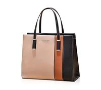 FANDARE Elegant Handbags Shoulder Bags Women Triple Compartments Waterproof PU Leather Convertible Crossbody Top Handle Bags for Commute Shopping Travel Work Tote Bag Khaki