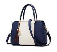 FANDARE Elegant Handbags with Pendant Women Purse Shoulder Top Handle Bags Waterproof for Commute Shopping Travel Office Crossbody Bag Blue