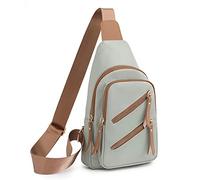 FANDARE Elegant Sling Bag for Women - Crossbody, Phone, Sling, Chest, Shoulder, Satchel, Cell Phone Wallet, Purse - Daily, Party, Nylon - Green