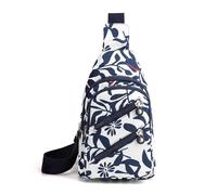 FANDARE Elegant Sling Bag for Women Ladies Chest Pack Cross Body Waist Bag with Earphone Hole Crossbody Shoulder Bags Multiple Pockets Waterproof for Travel and Outdoor Activities Everyday Use