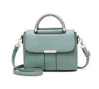 FANDARE Elegant Women Handbag Girl Crossbody Phone Bag Womens Messenger Shoulder PU Leather Pouch Ladies Satchel Cell Wallet Purse Shopping Party Daily Green (AK-QC003)