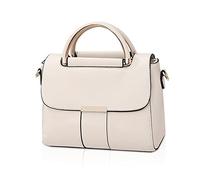 FANDARE Elegant Women's Handbag Crossbody Phone Bag - PU Leather Messenger Shoulder Satchel Wallet Purse for Shopping, Party, Daily Use - White