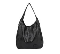 FANDARE Fashion Women's Handbags Waterproof Top-Handle Bags Shoulder Bag PU Leather Bucket Tote Bag for Work Travel Office Party Shopping Black