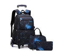 FANDARE Galaxy Student Rolling Backpack Set with 6 Wheels Boys School Bag