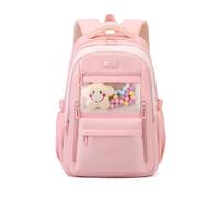 FANDARE Girls Casual Backpack Back to School Daypack Teen Boys Boobag High Middle Student Women Men Daily College Travel Backpacks for Travel Outdoor Urban Versatile Knapsack Pink