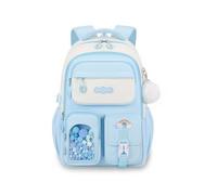 FANDARE Girls School Backpack Large Capacity Waterproof Lightweight Rucksack with Multi-Pocket Design & Anti-Theft Back Hidden Zipper Pouch Oxford Bag for Teen Student Travel Commute Blue