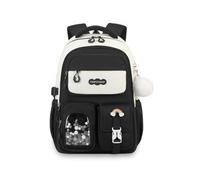 FANDARE Girls School Backpack Large Capacity Waterproof Lightweight Rucksack with Multi-Pocket Design & Anti-Theft Back Hidden Zipper Pouch Oxford Bag for Teen Student Travel Commute Black