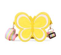 FANDARE Girls Shoulder Handbag Kids Silicone Coin Purse Personalized Child Wallet Mini Change Pouch Toddler Money Bag for School Daily Use Birthday Crossbody Bag with Adjustable Lanyard Yellow A