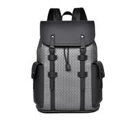 FANDARE Heavy Duty PVC Backpack Business Casual Backpack Laptop Backpack Travel Backpack Rucksack for Men Laptop Rucksack Work Bag Waterproof Rucksack Expandable Backpack Daypacks Grey A