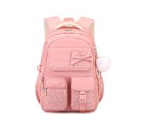 FANDARE Kids Backpack For Girls Floral School Bag Rucksack With Bow Decorative Girls Backpack For School 2026 New Bow Rucksack Pink
