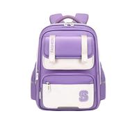 FANDARE Kids School Bag with Reflective Strips Ergonomic Lightweight Backpack for Boys & Girls Water Resistant Oxford Rucksack with Multiple Compartments Purple