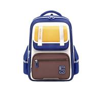 FANDARE Kids School Bag with Reflective Strips Ergonomic Lightweight Backpack for Boys & Girls Water Resistant Oxford Rucksack with Multiple Compartments Blue