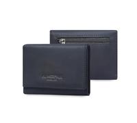 FANDARE Ladies Purse RFID Blocking Leather Wallet for Women Bi-fold Wallets with 7 Card Slots, 1 Zippered Pockets Cardholder Featuring a Flap Closure Credit Card Holders Black