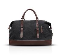 FANDARE Ladies Travel Bag Men Gym Shoulder Bag Storage Bag Overnight Handbag Weekend Bag Lightweight Bag, Yoga,Sports, Swimming Class for Girls, Boys Waterproof Polyester Black