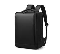 FANDARE Laptop Backpack Business Daypacks Travel Large Backpack with USB Charging Port College School Bag fits 15.6 Inch Laptop Bookbag for Men Waterproof Rucksack Black B