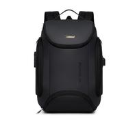 FANDARE Laptop Backpack with USB Charging Port Anti-Theft Business Backpack 15.6 Inch Waterproof Rucksack with Luggage Strap Comfortable Travel Backpack for Work Travel Commuting Black