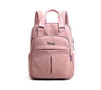 FANDARE Laptop Backpacks Girls College School Backpack with USB Charging Port Womens Handbags Casual Daypacks Teens Knapsack for Outdoor Travel Shopping Work Camping Bookbag Durable Nylon Pink