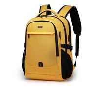 FANDARE Laptop Business Backpack Slim Durable Backpack with USB Charging Port Travel Cabin Backpack Work Bag Water Resistant College School Rucksack Work for Men & Women Fits 15.6 Inch Notebook Yellow