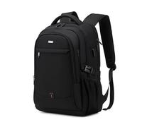 FANDARE Laptop Business Backpack Slim Durable Backpack with USB Charging Port Travel Cabin Backpack Work Bag Water Resistant College School Rucksack Work for Men & Women Fits 15.6 Inch Notebook Black