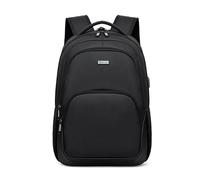 FANDARE Laptop Business Backpack Water Resistant Backpack Computer Bag with USB Charging Port for Women Men Slim Durable Backpack Travel Cabin Backpack Work Bag College School Work Rucksack Black