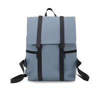 FANDARE Laptop Travel Backpack for Men Vintage PU Leather College School Bag 12.9 inch Laptop Work Daypacks Teens Elementary Middle Backpack Student Bookbag Womens Backpacks Purse Blue