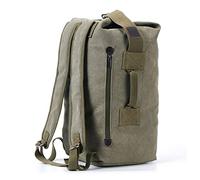 FANDARE Large Capacity Travel Canvas Backpack Carry On Backpack Durable Outdoor Duffel Bag Top Load Double Strap Canvas Duffle Bag Large Travel Rucksack Military Green B S