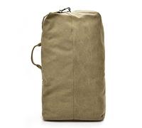 FANDARE Large Capacity Travel Canvas Backpack Carry On Backpack Durable Outdoor Duffel Bag Top Load Double Strap Canvas Duffle Bag Large Travel Rucksack Khaki A L