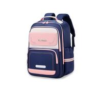 FANDARE Lightweight Backpack Large Backpack Ergonomic Kids Rucksack with Reflective Strip High Capacity Multi-Compartment Design for Boys & Girls Pink