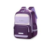 FANDARE Lightweight Backpack Large Backpack Ergonomic Kids Rucksack with Reflective Strip High Capacity Multi-Compartment Design for Boys & Girls Purple