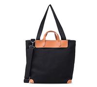 FANDARE Lightweight Handbags Canvas Shoulder Bags women's Tote Crossbody Bags for 12.9 inch Laptop Big College Bag Shopping Travel Office Business Messenger Bag Black
