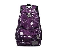 FANDARE Lightweight School Backpack Womens, School Backpack Womens, Lightweight Rucksack Water Resistant Bookbag, Casual Daypack for Travel College Work Purple