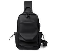 FANDARE Men‘s Anti-Theft Sling Bag Secure Pocket & Adjustable Strap Water-Resistant Crossbody Chest Bag for Travel Commute Gym Hiking Cycling and Daily Casual Use Black