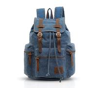 FANDARE Men's Backpack Satchel Women's Backpacks, Blue, Taille Unique, Practical, Vintage